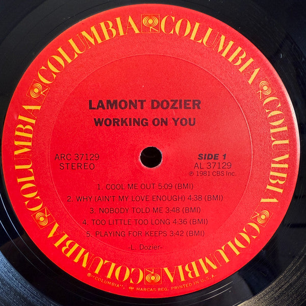 Lamont Dozier : Working On You (LP, Album, Pit)