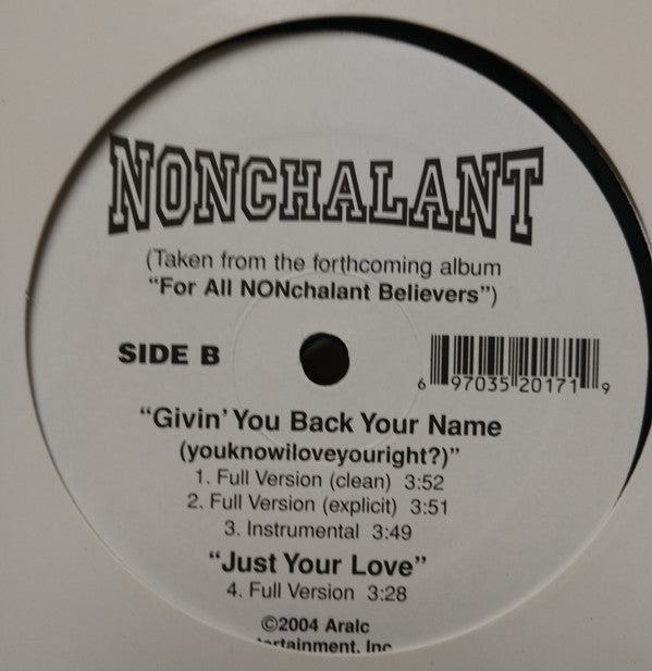 Nonchalant : What's Up Shawty? (12")
