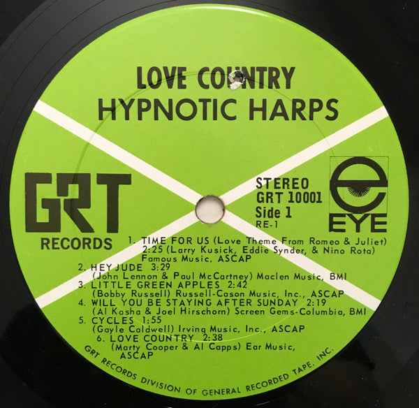 Hypnotic Harps : Love Country (LP, Album)
