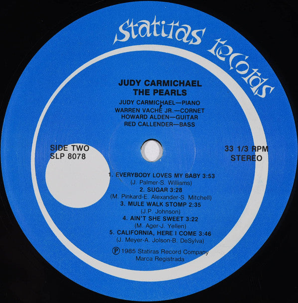 Judy Carmichael : Pearls (LP, Album)