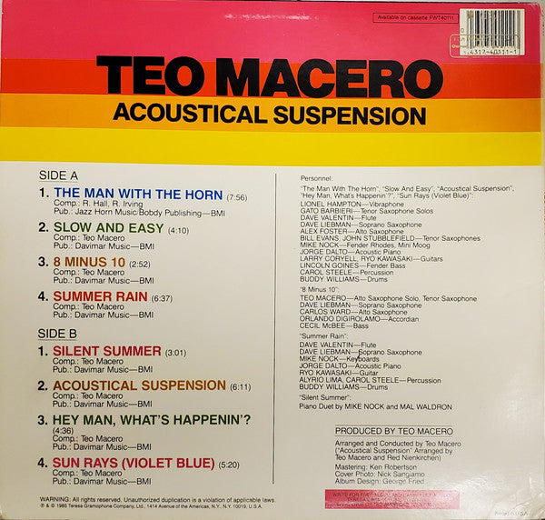 Teo Macero : Acoustical Suspension (LP, Album, Promo)