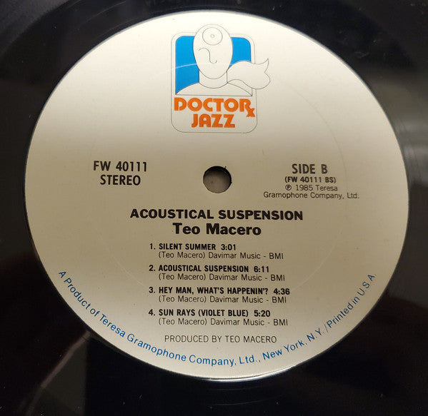 Teo Macero : Acoustical Suspension (LP, Album, Promo)