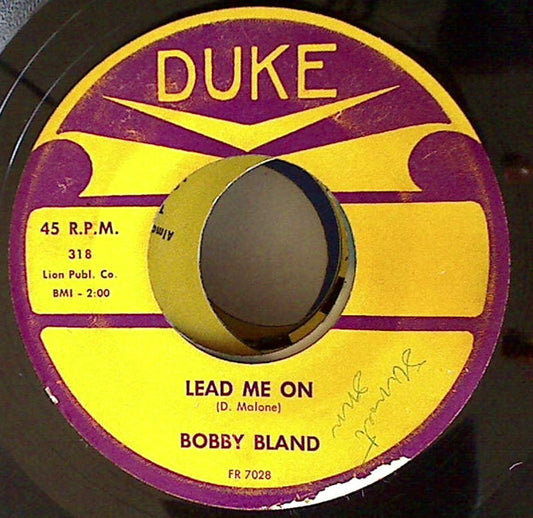 Bobby Bland : Lead Me On / Hold Me Tenderly (7")
