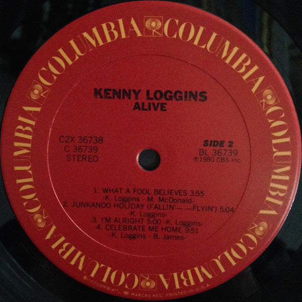 Kenny Loggins : Alive (2xLP, Album, San)
