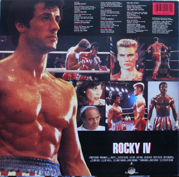 Various : Rocky IV (Original Motion Picture Soundtrack) (LP, Album, Comp, Pit)