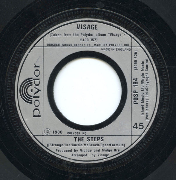 Visage : Fade To Grey (7", Single, Sil)
