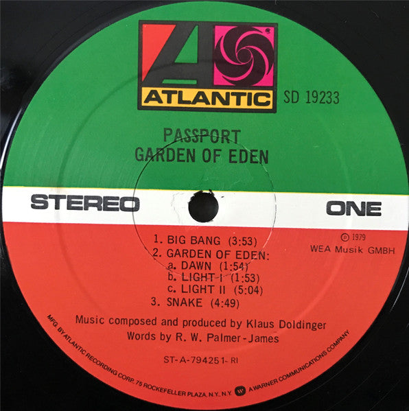 Passport (2) : Garden Of Eden (LP, Album, RI)