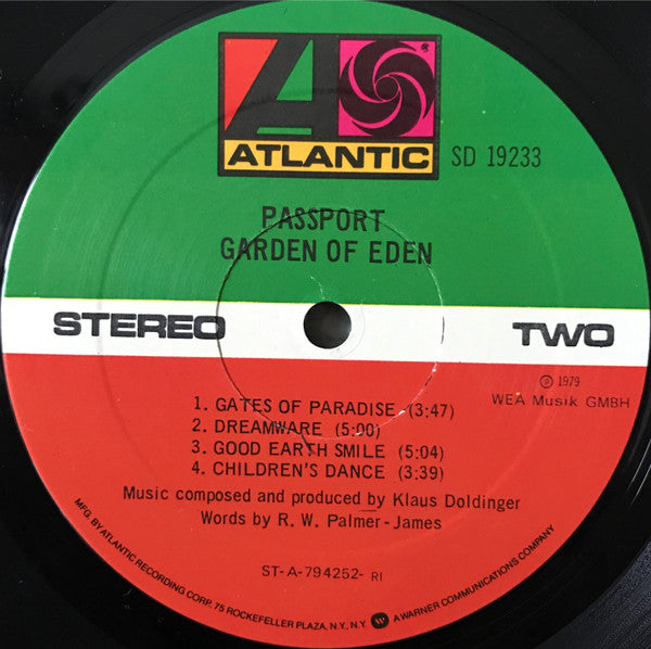Passport (2) : Garden Of Eden (LP, Album, RI)
