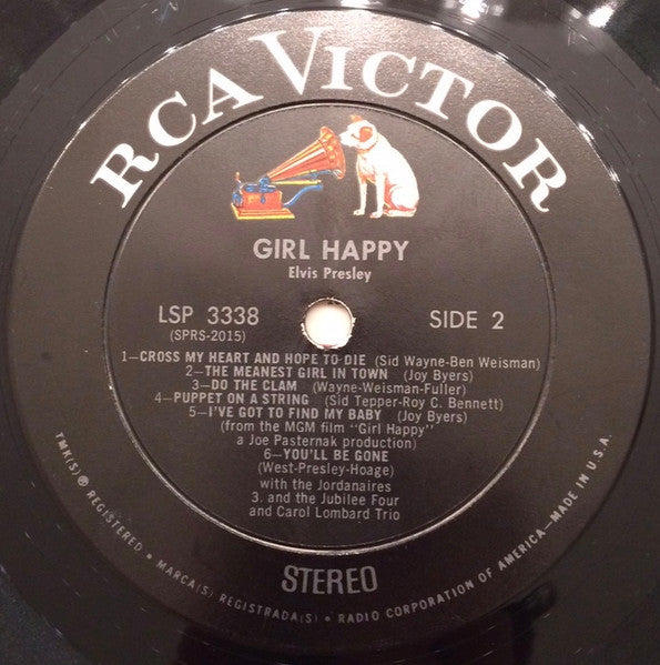 Elvis* : Girl Happy (LP, Album, Roc)