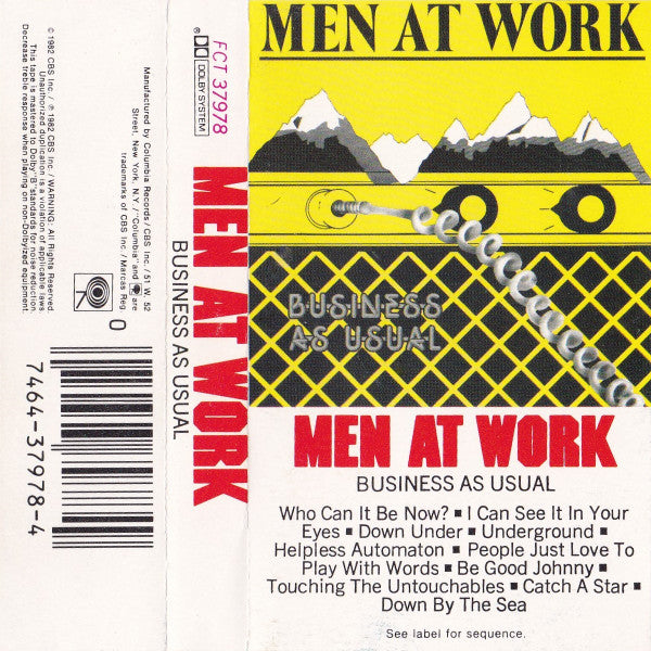 Men At Work : Business As Usual (Cass, Album, Tex)