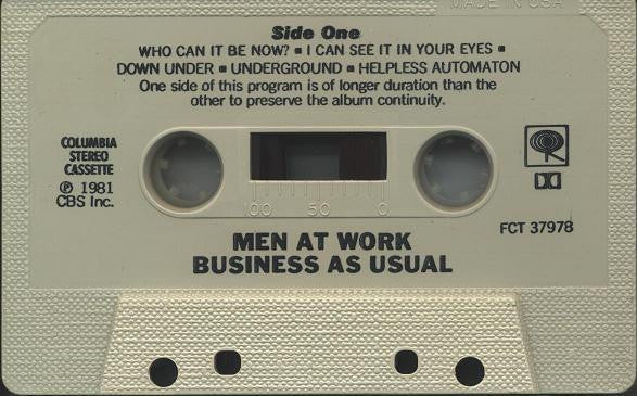 Men At Work : Business As Usual (Cass, Album, Tex)