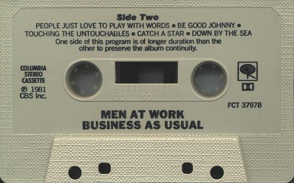 Men At Work : Business As Usual (Cass, Album, Tex)