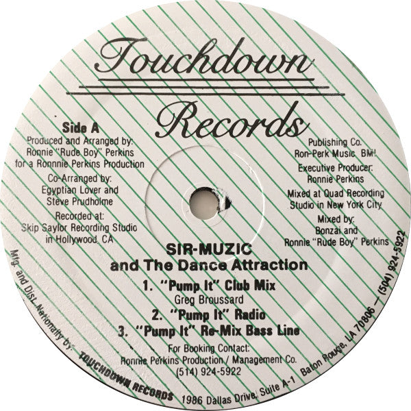 Sir-Muzic And The Dance Attraction : Pump It (12")