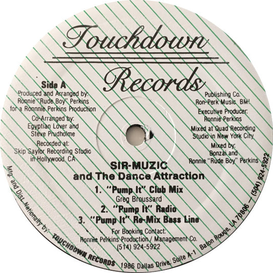 Sir-Muzic And The Dance Attraction : Pump It (12")