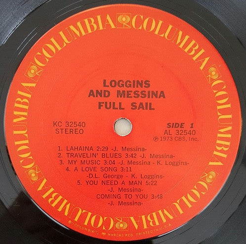 Loggins & Messina* : Full Sail (LP, Album, Pit)