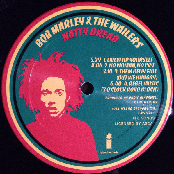 Bob Marley & The Wailers : Natty Dread (LP, Album, RP, San)