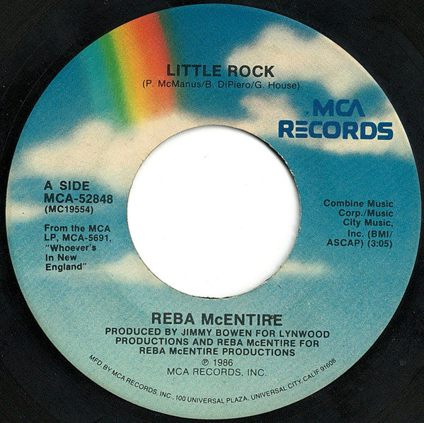 Reba McEntire : Little Rock (7", Single, Pin)
