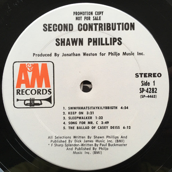 Shawn Phillips (2) : Second Contribution (LP, Album, Promo)