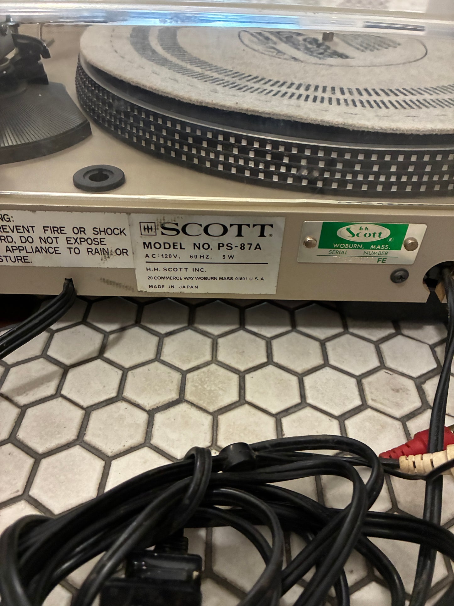 H.H. Scott PS-87A Turntable
