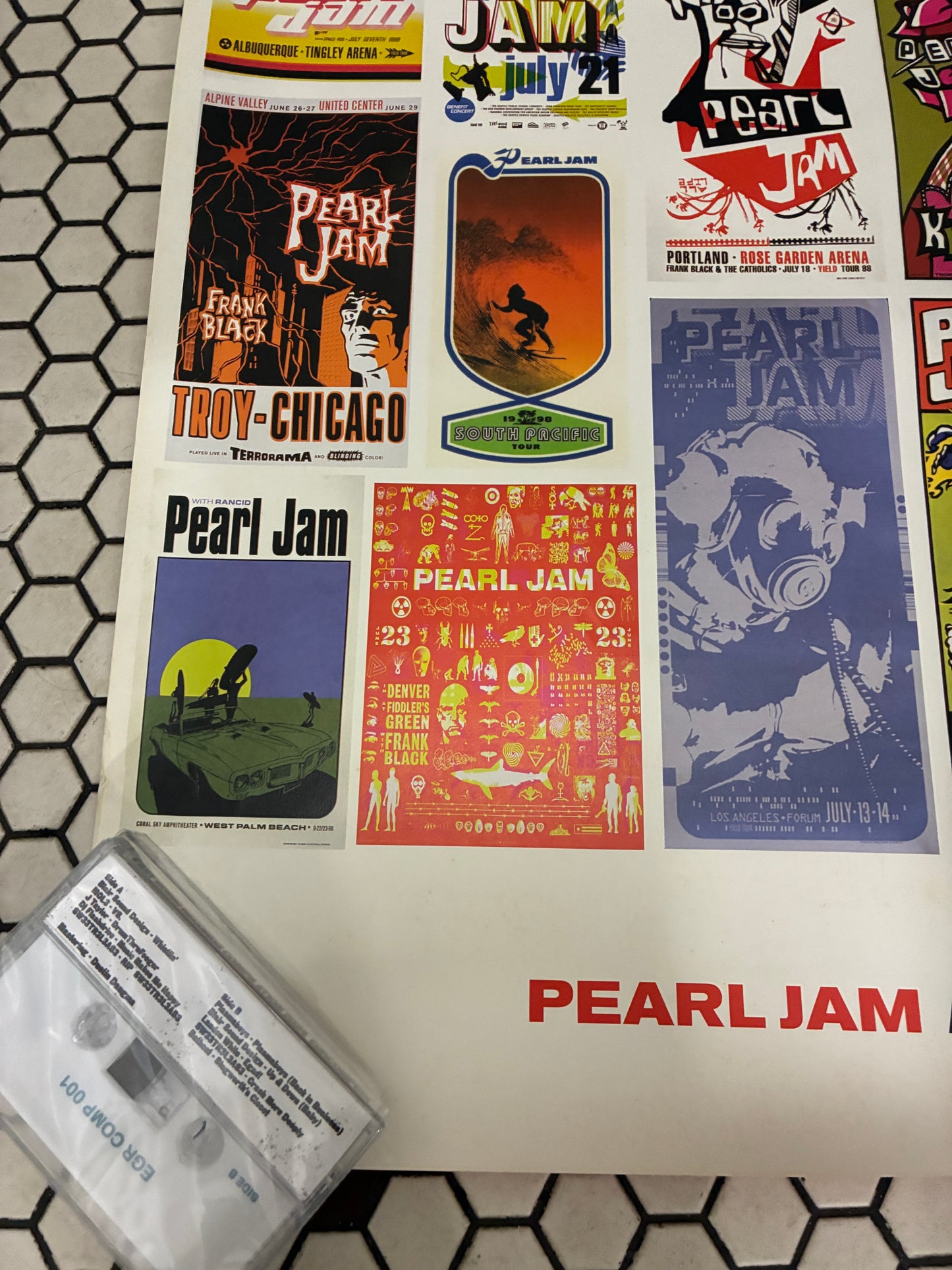 Pearl Jam Live on Two Legs Tour Poster 24" x 36"