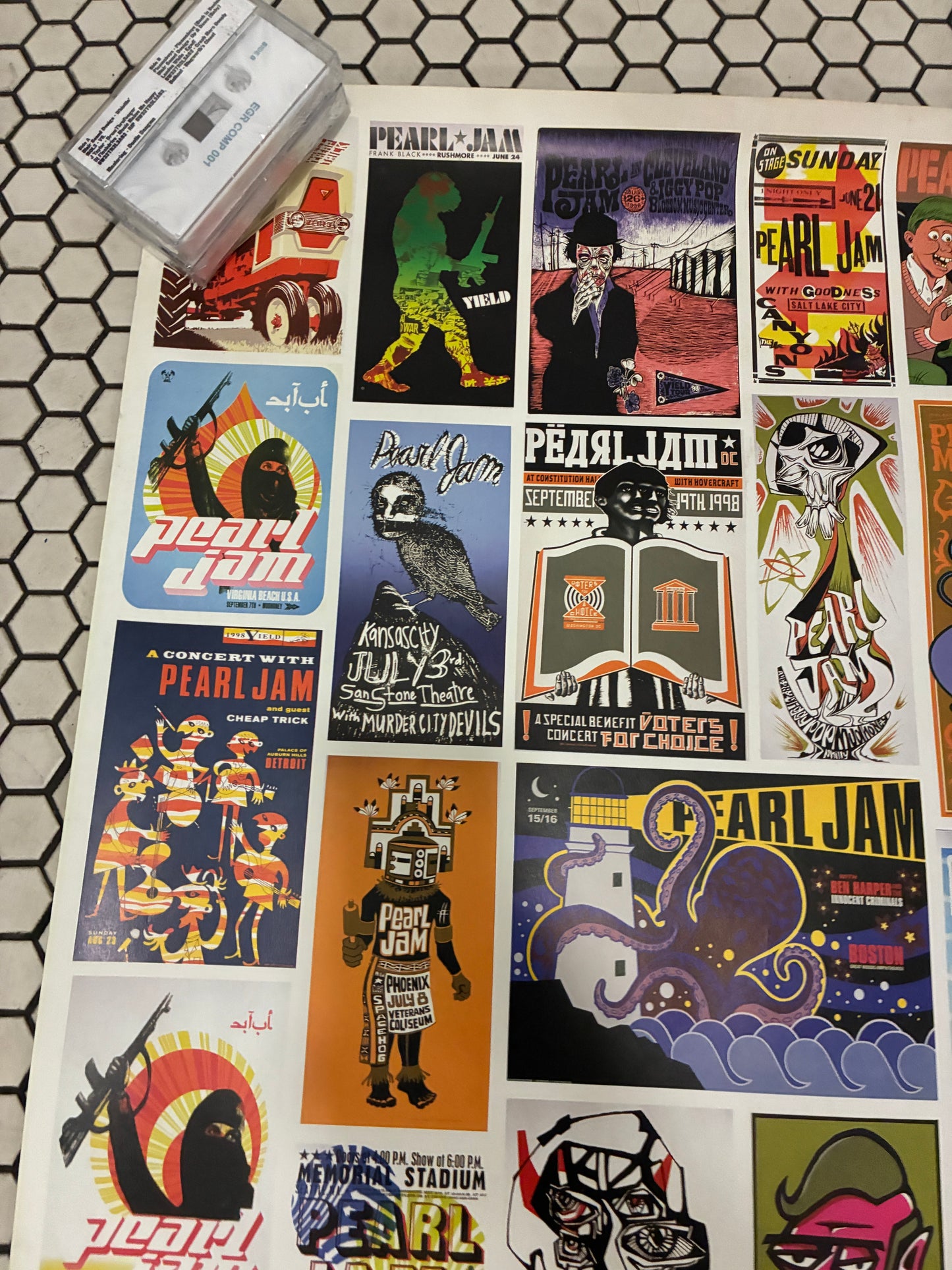 Pearl Jam Live on Two Legs Tour Poster 24" x 36"