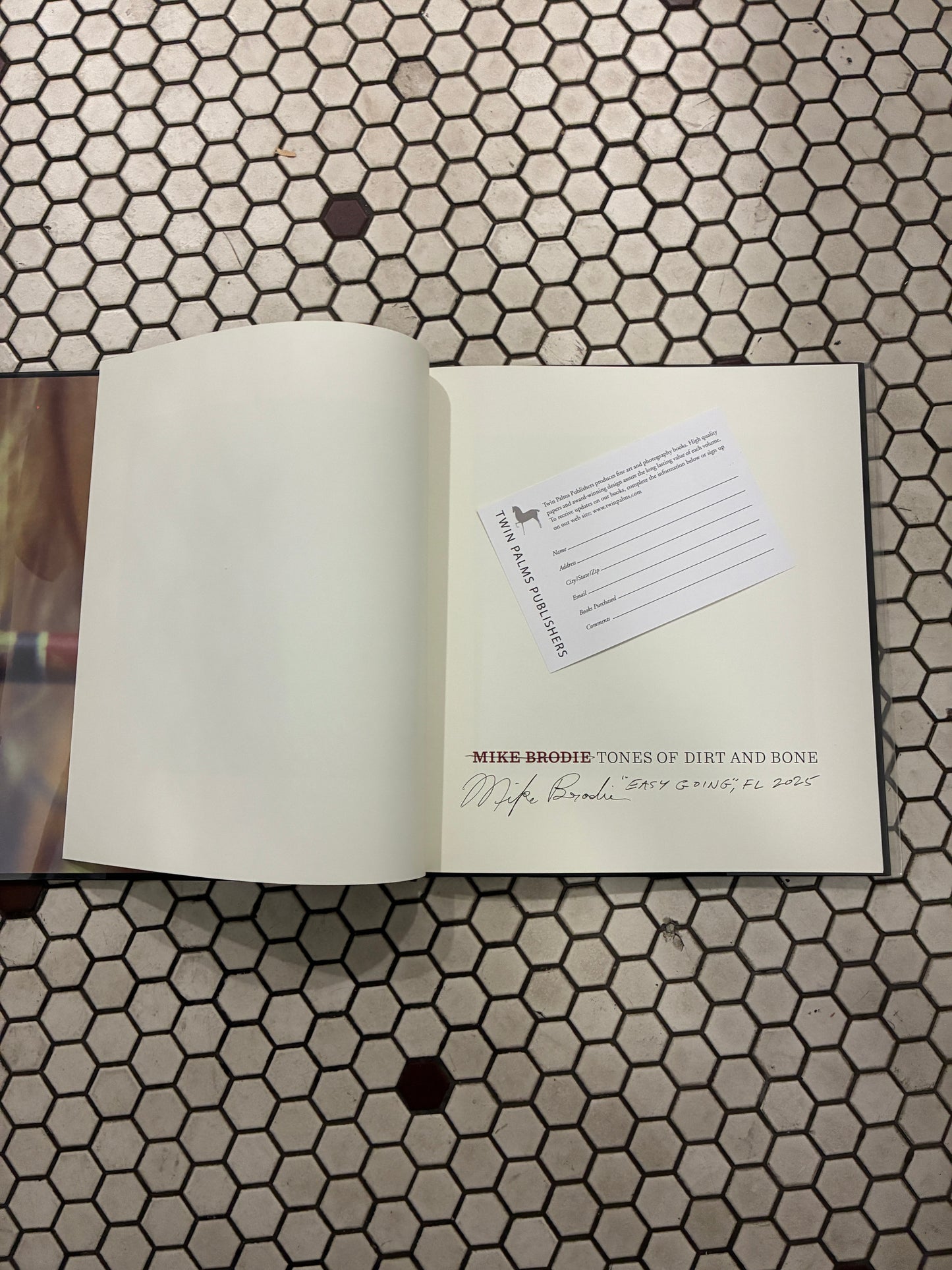 Michael Brodie Tones of Dirt and Bone Book
