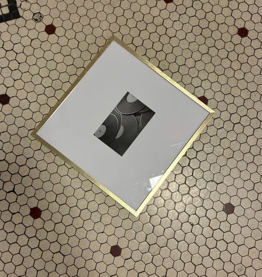 Gold Framed LP Display
