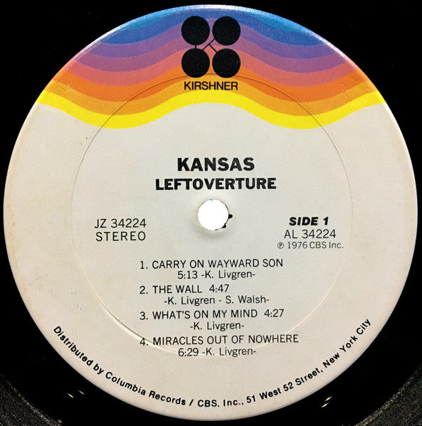 Kansas (2) : Leftoverture (LP, Album)