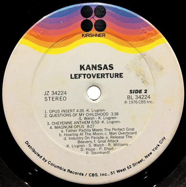 Kansas (2) : Leftoverture (LP, Album)
