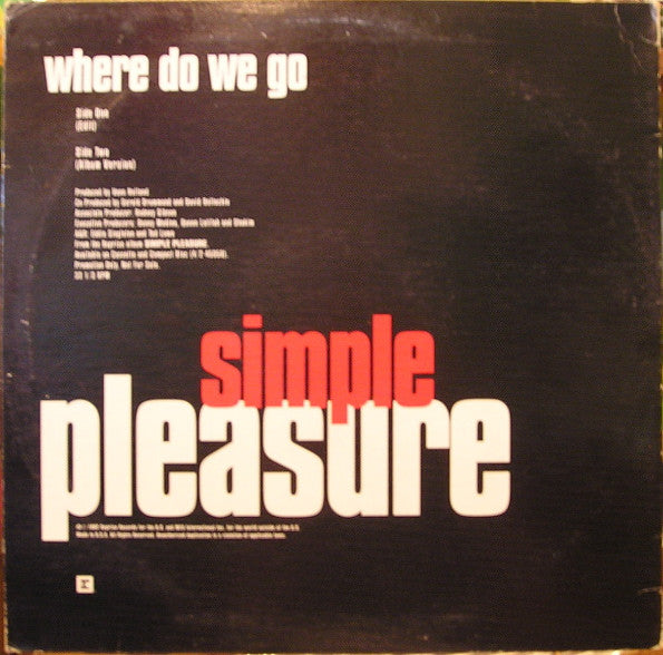 Simple Pleasure : Where Do We Go (12", Promo)