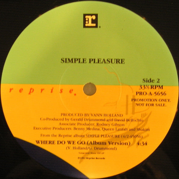 Simple Pleasure : Where Do We Go (12", Promo)