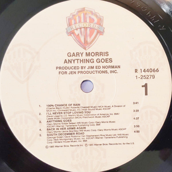 Gary Morris : Anything Goes (LP, Album, Club)