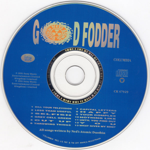 Ned's Atomic Dustbin : God Fodder (CD, Album, Pit)