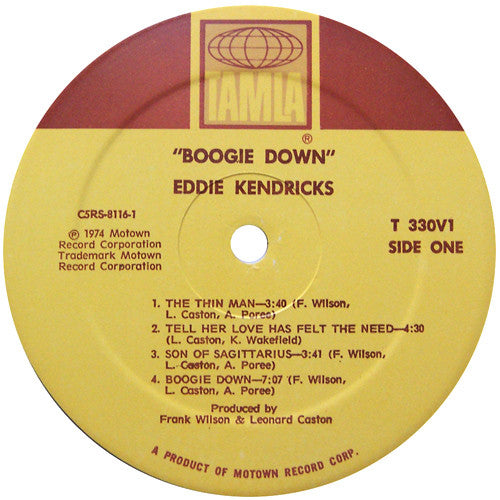 Eddie Kendricks : Boogie Down (LP, Album)