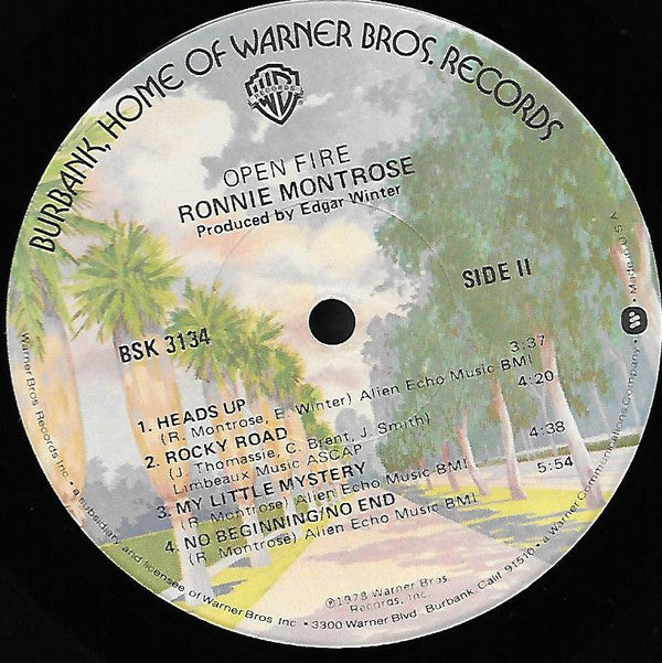 Ronnie Montrose : Open Fire (LP, Album, Jac)