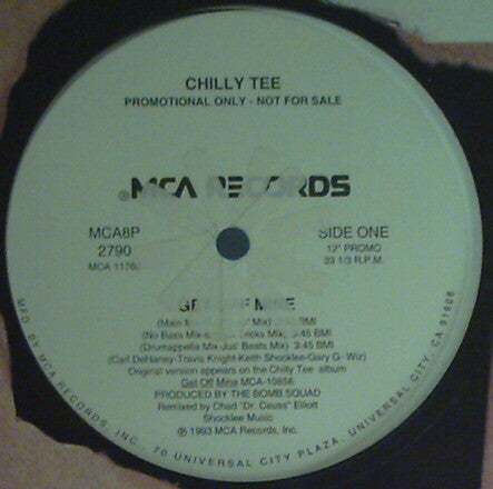 Chilly Tee : Get Off Mine (12", Promo)