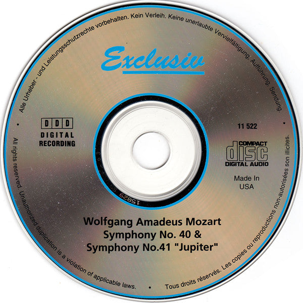 Wolfgang Amadeus Mozart : Symphony Nos. 40 & 41 "Jupiter" (CD, Album)