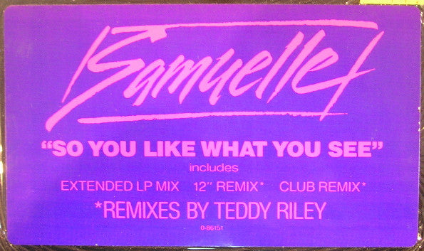 Samuelle Prater : So You Like What You See (12")