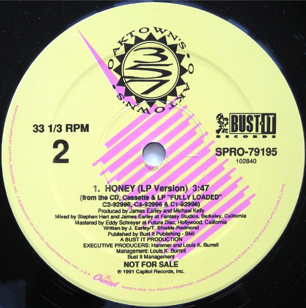 Oaktown's 3-5-7 : Honey (12", Promo)