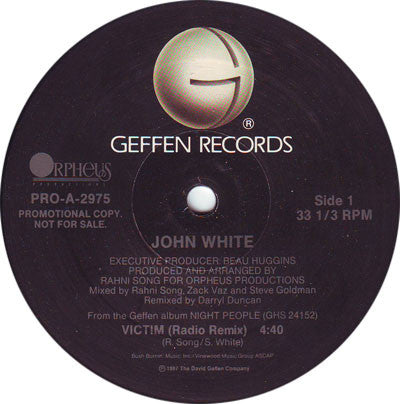 John White (2) : Victim (12", Promo)