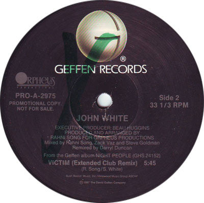 John White (2) : Victim (12", Promo)