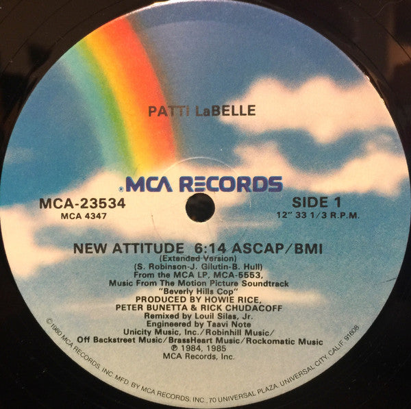 Patti LaBelle / Harold Faltermeyer : New Attitude / Axel F (12", Glo)