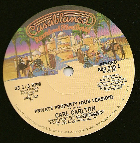 Carl Carlton : Private Property (12")