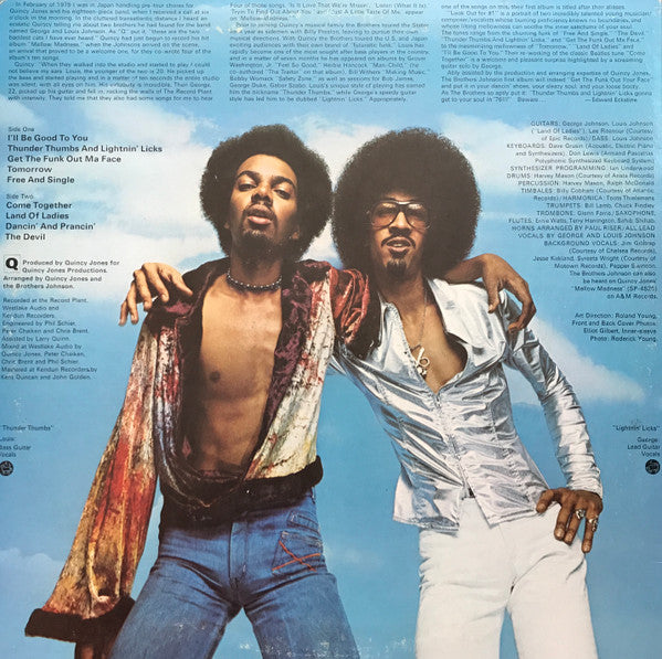 The Brothers Johnson* : Look Out For #1 (LP, Album, Pit)