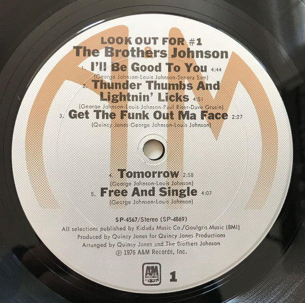 The Brothers Johnson* : Look Out For #1 (LP, Album, Pit)