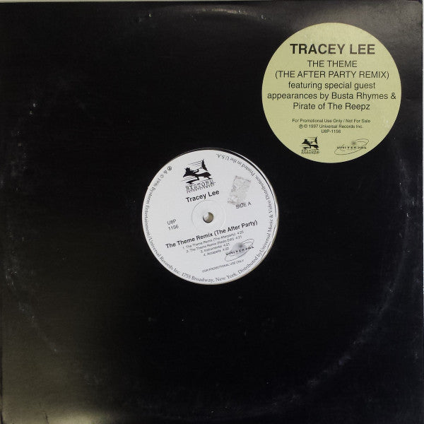 Tracey Lee : The Theme (The After Party Remix) (12", Promo)