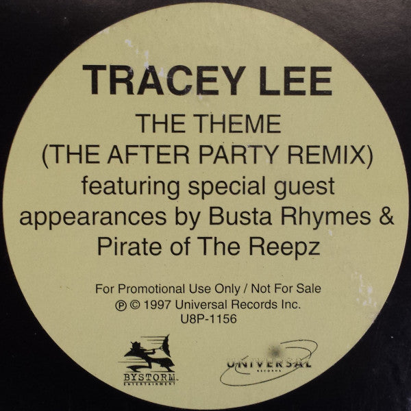 Tracey Lee : The Theme (The After Party Remix) (12", Promo)