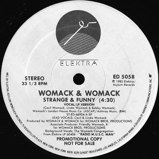 Womack & Womack : Strange & Funny (12", Promo)