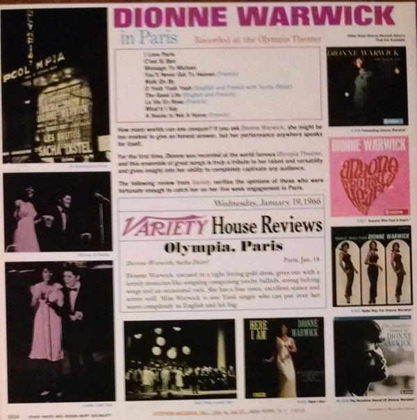 Dionne Warwick : In Paris (LP, Album)