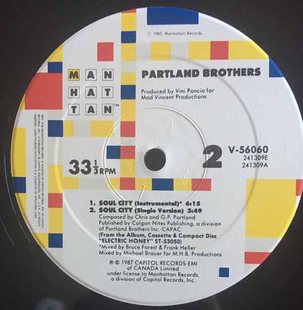 The Partland Brothers : Soul City (12")